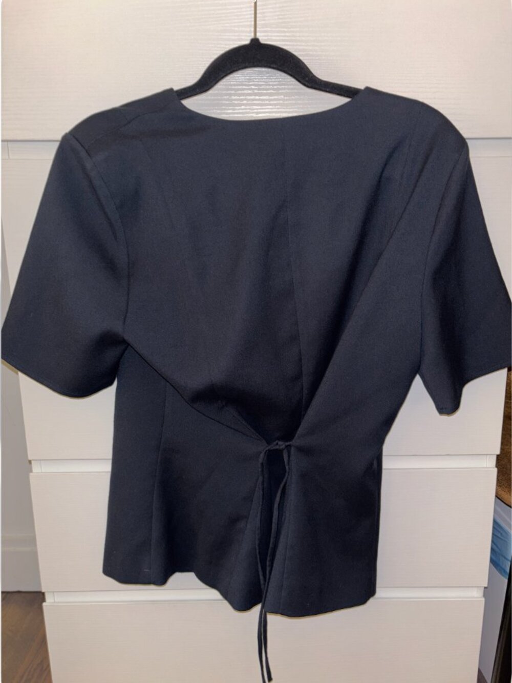 Abercrombie Short Sleeve Tailored Vest Top Black Medium - Picture 6 of 6